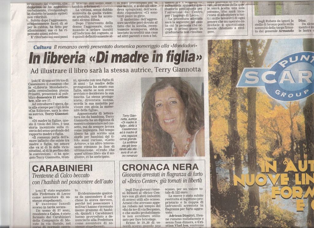 Giornale Merate 16.09.08