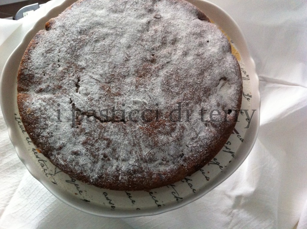 Torta soffice al cioccolato e pere 