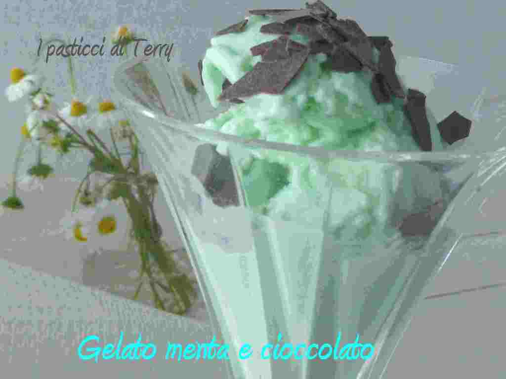 Gelato menta e cioccolato