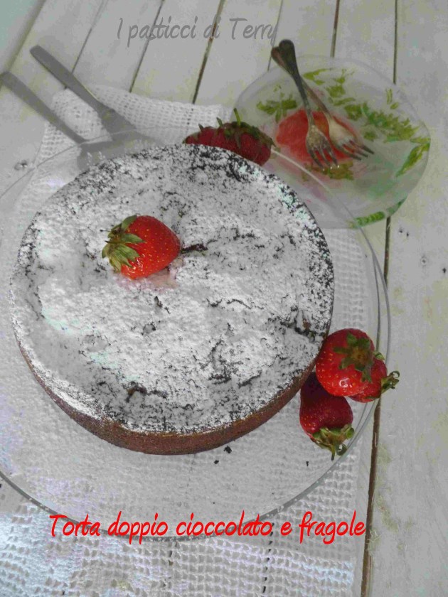 Torta doppio cioccolato e fragole (8)