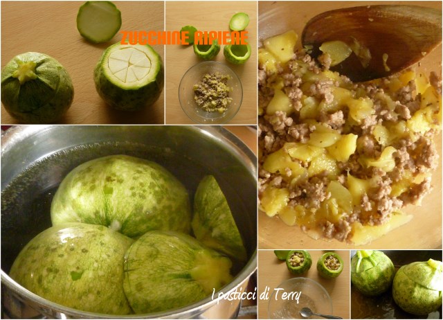 Zucchine tonde ripiene