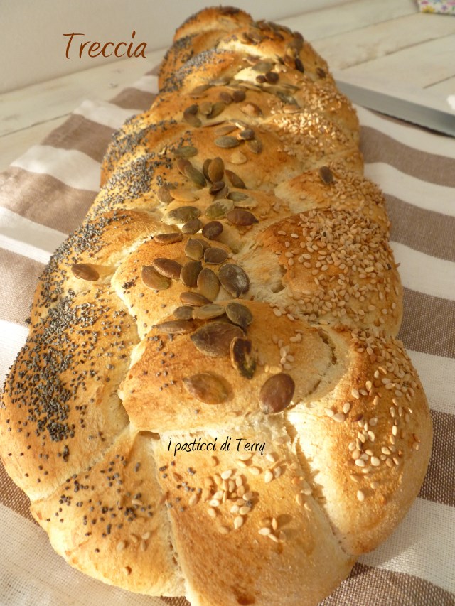 Treccia di pane ai semi vari (3)