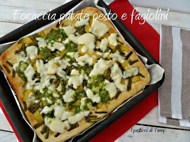 Focaccia patate pesto e fagiolini (8)