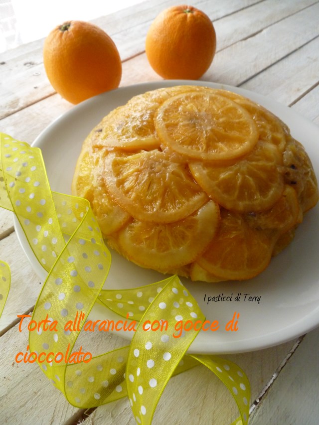 Torta all'arancia con gocce di cioccolato (10)