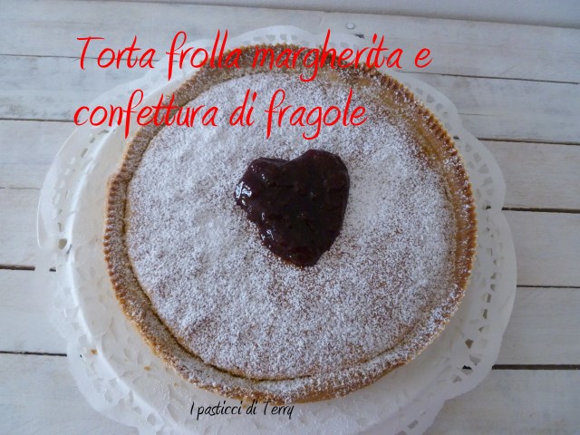 Torta frolla margherita e confettura di fragole (5)