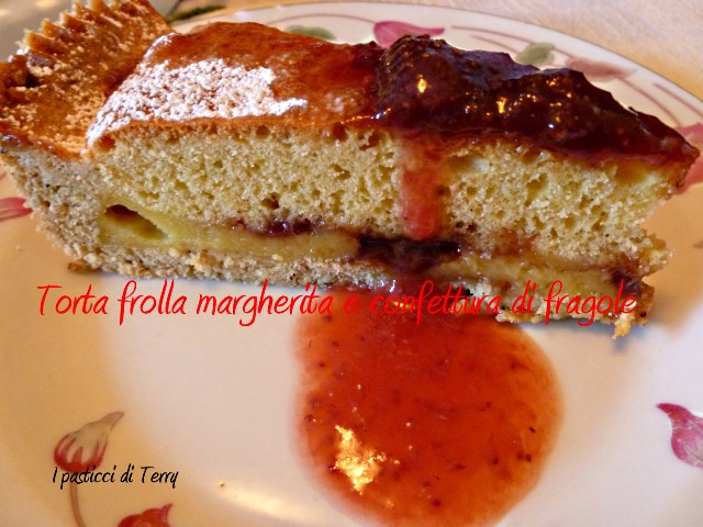 Torta frolla margherita e confettura di fragole (7)