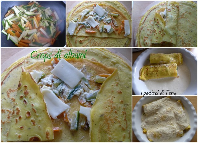 Creps di albumi con spezie ed erbe