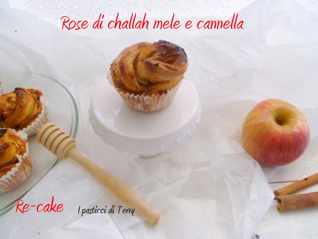 Rose di Challah con mele e cannella (13)