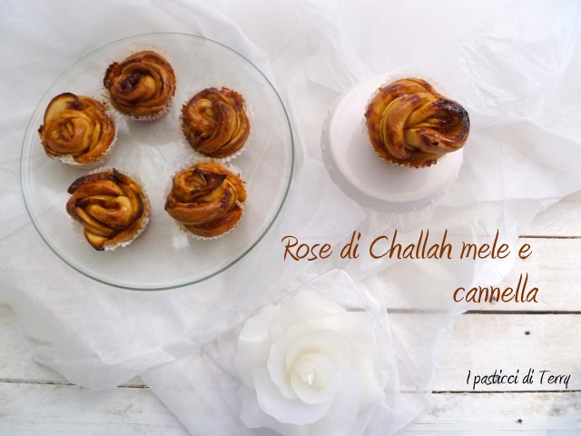 Rose di Challah con mele e cannella (7)