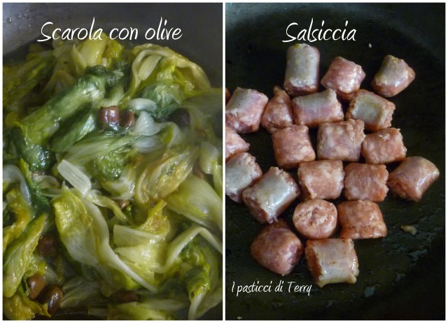 Brisè con scarola e salsiccia