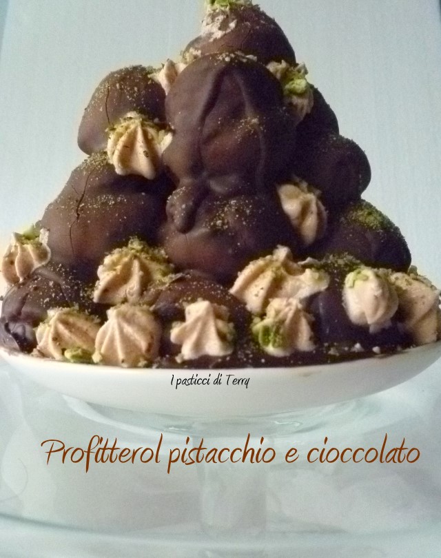 Profitterol pistacchio e cioccolato (8)