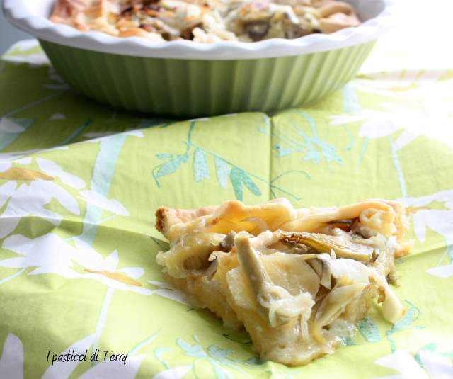 Brisè con patate carciofi cipolle e formaggi (9)