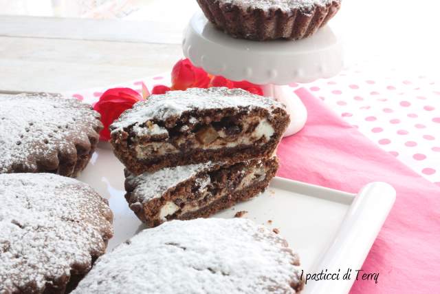 Tortini al cacao con pere e ricotta (12)