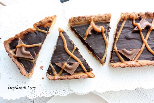 Crostata Sablè con caramello salato e ganache di cioccolato (20)