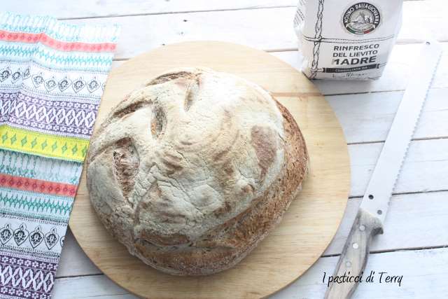 Pane semi integrale con crusta di avena (9)