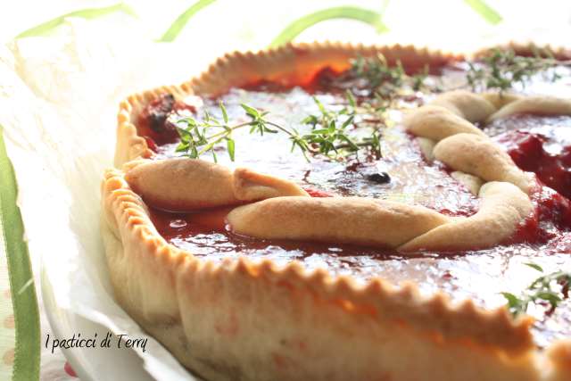 Tart con fragole arrostite e timo (12)