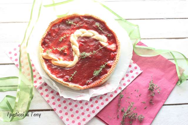 Tart con fragole arrostite e timo (3)