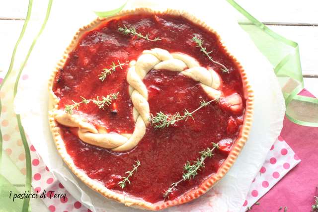 Tart con fragole arrostite e timo (8)