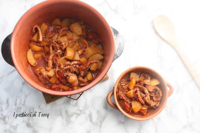 Polpo con patate e pomodori secchi (1)