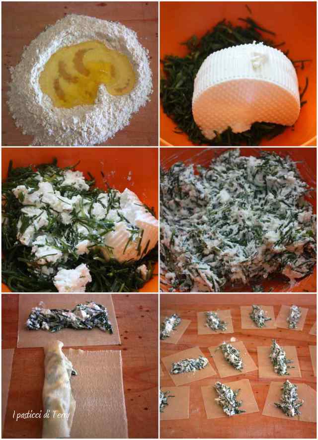 Cannelloni agretti ricotta e mozzarella di bufala