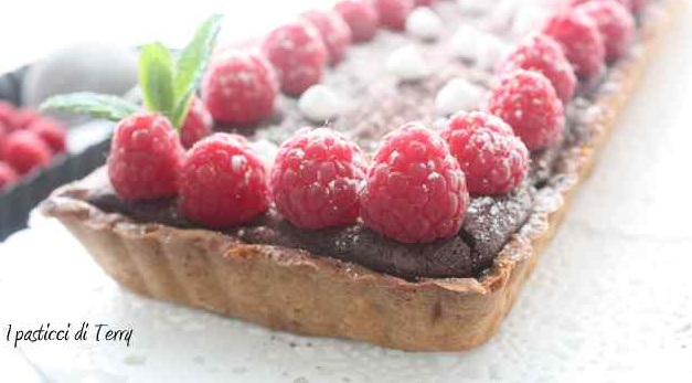 Crostata al cioccolato e lamponi (9)