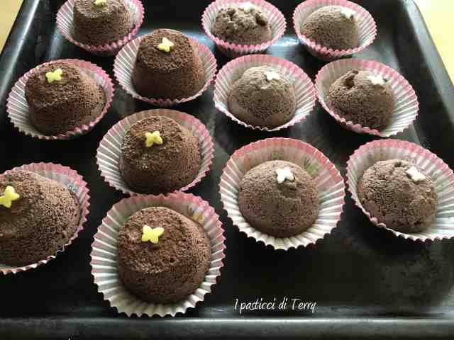 Merendine - Muffin al doppio cioccolato - I pasticci di Terry